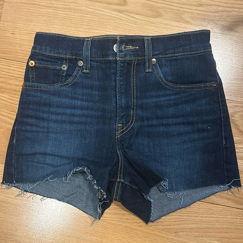 Levi Jean shorts size 25 cut off